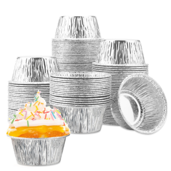 Aluminum Disposable Muffin Liners Baking Cups 25pcs