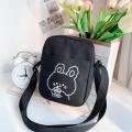 Square Cute Print Phone Bag Rabbit Purse Trendy Girls Crossbody Bags Mini Canvas Bag Cartoon Handbags. 