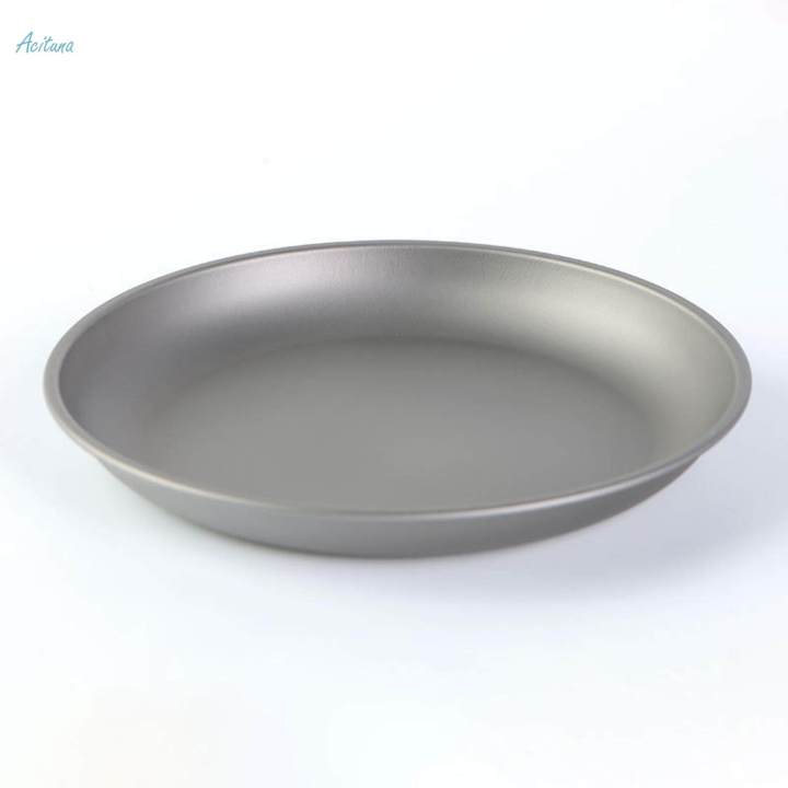 Titanium%20Plate%20Tableware%20Cookware%20Round%20Dish%20Dinner%20Frying%20Pan%20Fruit%20for%20Camping%20Outdoor%20-%20185x25mm%20-%20Image%208