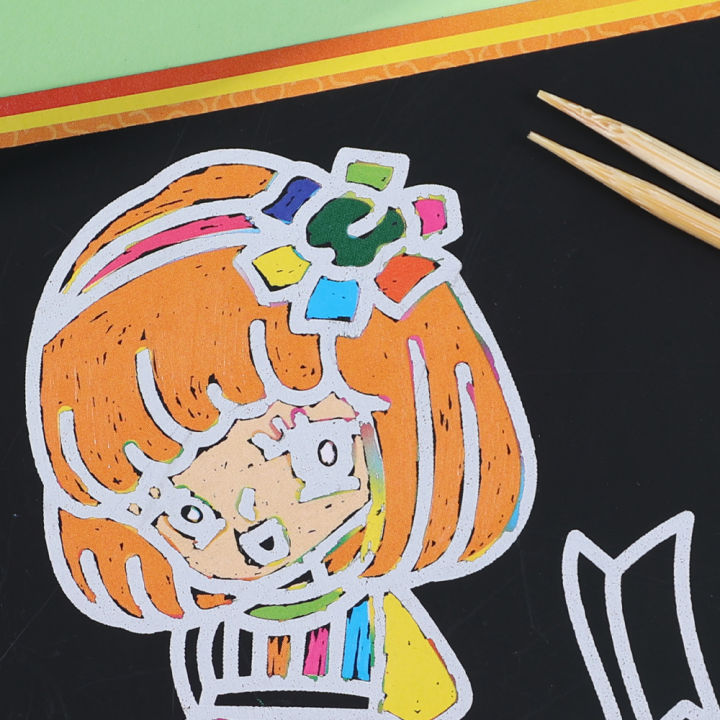 1/3/5PCS%20DIY%20Children%20Art%20Painting%20Scraping%20Paper%20Rainbow%20Pape%20Graffiti%20Book%20Colorful%20Child%20Scraping%20Painting%20Kids%20Gift%20-%20Image%207