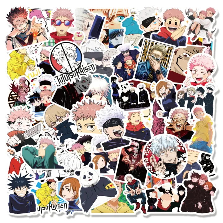 20/40pcs Jujutsu Kaisen Stickers Japanese Manga Anime Stickers for Laptop Scrapbook Journal Kids Girls Boys Stickers