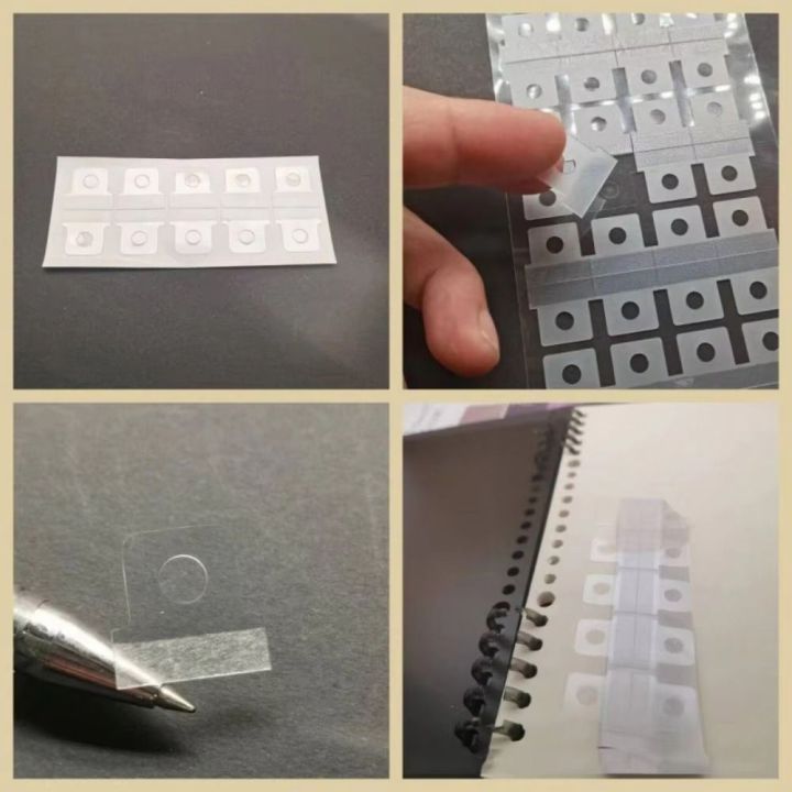 300Pcs%20High%20Quality%20Tear-resistant%20Binder%20Stickers%20PVC%20Multi-purpose%20Binder%20Hook%20Round%20Hole%20Self-Adhesive%20Plastic%20Hole%20Hook%20-%20Image%204