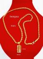 RANTAI Leher Pintal Emas Korea Emas BANGKOK Necklace pintal 3mm/50cm-70cm +Loket GOLD PLATED. 