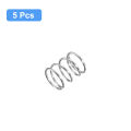 Compression Spring, 5Pcs 304 Stainless Steel, 7mm OD, 0.8mm Wire, 10mm Length. 