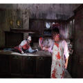 splattered Halloween apron Disturbing Decorative apron Novelty bib Bloody apron Printed Splattered apron Scary bib for BBQ. 