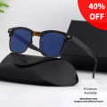 Best quality classic sunglasses unisex wood look sunglasses Vintage Fashion Glasses Lunette Shades  Sunglasses Women Luxury Rimless De Small Flyers. 