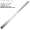 【Cost-effective】Precision Metric Rule Metric Ruler 500mm Centimeter Inches Scale 15cm/20cm/30cm/50cm Double Side Stainless Steel Straight Ruler. 