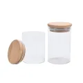 Glass Jar with Bamboo Lid Sealed Canister Food Storage Bottles Container Storage　XINYAN. 