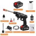 High pressure power washer gun, 24V cordless electric pressure washer, 435PSI battery pressure washer (for car), floor cleaning, flower water. 