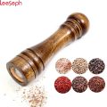 Pepper Mill Grinder - Black Traditional Brown Wooden Salt & Pepper Grinder, Mixer, Mill, Manual Shaker, Spice Storage Ceramic Crusher, Mill with Adjustable Coarseness Setting Wooden Traditional Pepper Mill. 