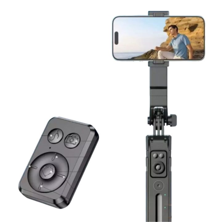 Plokama Auto-A7 AI 360° Rotating Tripod Portable Selfie Stick with Automatic AI Face Tracking