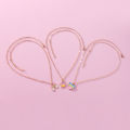 Kidlove Cute Necklaces For Teen Girls Kids Sweet Heart-shaped Star Cloud Pendant Clavicle Chain Necklace Birthday Gift. 