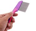 Metal Fine Tooth Nit Comb with Long Handle Professional Head Lice Comb for Detection and Nit Removal Tool for Kids, Adults, and Pets. 