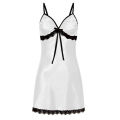 Porno Sleep Dress Women Lace Silk Satin Nightdress Sleeveless Nighties V-neck Nightgown Plus Size 3XL Sleepwear Nightwear. 