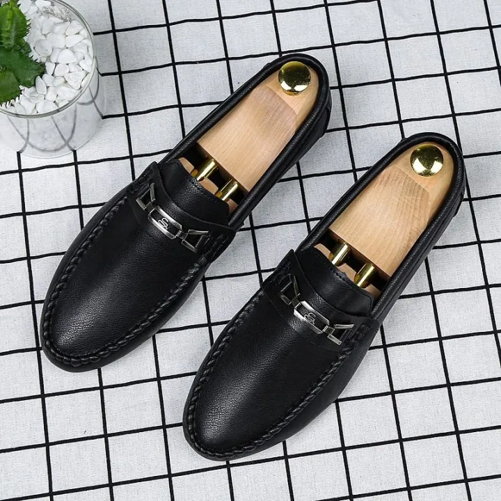 Tods%20Men's%20Spring%20New%20Fashionable%20Men's%20Shoes%20Casual%20Leather%20Shoes%20Korean%20Style%20All-Matching%20Lazybones'%20Shoes%20Slip-on%20Men's%20Fashion%20Shoes%20-%20Image%206