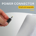 Yellow Tip 4.0x1.7 mm Male Plug to 5.5x2.1mm Female Jack DC Connector Black. 