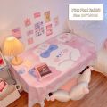 Cartoon Cloth Tablecloth Korea Ins Study Table Decorative Anime Tablecloth Student Japanese Kawaii Desk Pad Cute Pink Tablecloth. 
