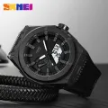 SKMEI Men Electronic Watch Dual Display Watch 50m Waterproof Multifunctional Watch Fashion Business Style For Men 2103. 