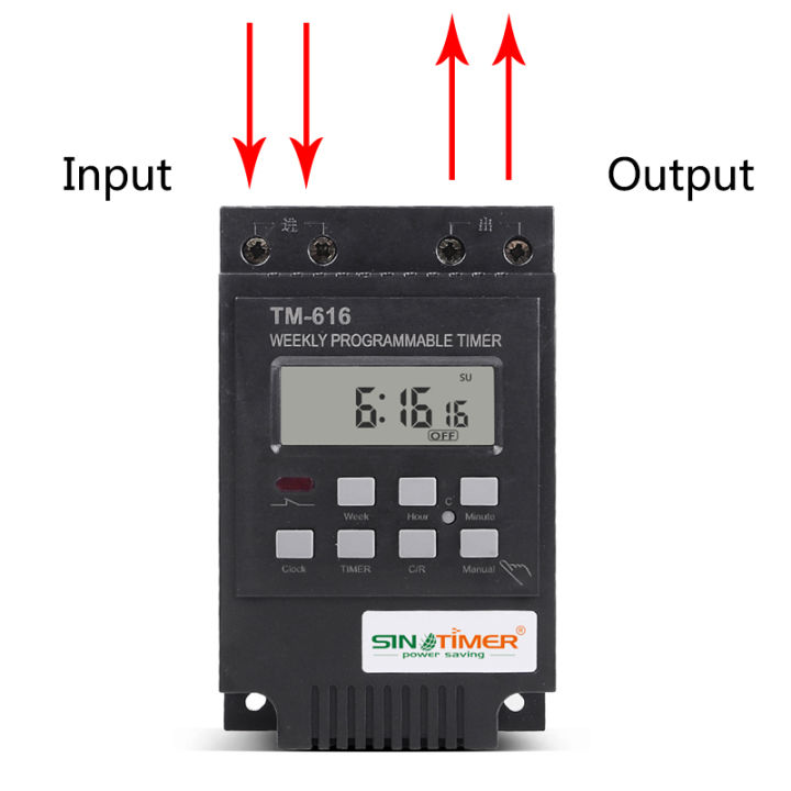 Rail installation process digital time on Sinotimer 30 amp weekly ...
