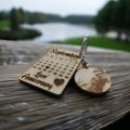 Custom Calendar Keytag You can add your photo and special date on the keytag wooden calendar keytag date keytag photo print kaytag. 