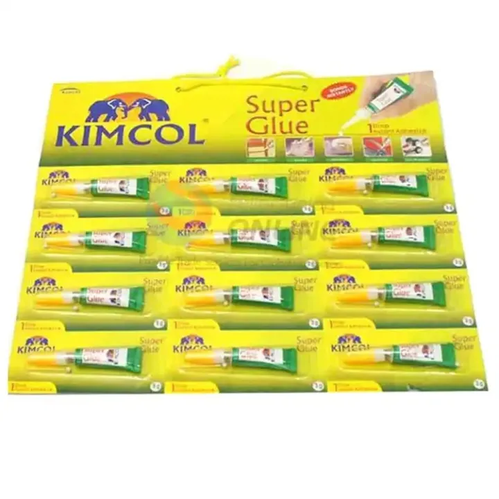 Kimcol%20Super%20Glue%201%20Drop%20Instant%20Adhesive%20Bonds%20Instantly%20(3g%20Each)%20-%20Image%202