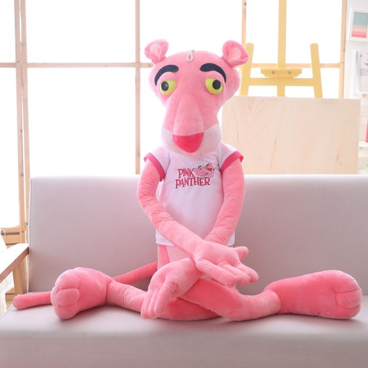 New Anime Toys New Style 80cm Lovely Pink Panther Plush Toys Cute Children Dolls Stuffed Soft Birthday Gift for Baby