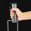 Parasol Umbrella Base Stand Outdoor Garden Metal Parasol Holder w/ 2 Forks Pipe Diameter 4cm. 