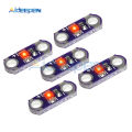 【GlobalTrendz】5Pcs/lot DC 3V-5V 40mA Mini LilyPad LED Module Yellow/Green/White/Blue/Red Color Light Module Purple Board For Arduino DIY Kit. 