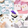 Earring Hole Puncher Earring Card Punch Hole Puncher Children Kids Students DIY Scrapbooking Paper Punch. 