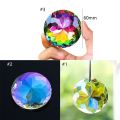 Glass Chandelier 60MM Mandala Suncatcher Clear DIY Crafts Mandala Pendant Flower Faceted Round Prisms Wedding Decorations. 