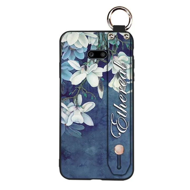 ring%20protective%20Phone%20Case%20For%20LG%20V50S%20Phone%20Holder%20Wristband%20Anti-knock%20Anti-dust%20Dirt-resistant%20Lanyard%20Durable%20Flower%20-%20Image%205