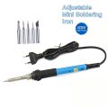 Digital Craft Adjustable Temperature Mini Electric Soldering Iron 220V 60W Welding Solder Rework Station Heat Pencil Tips Repair Tools. 
