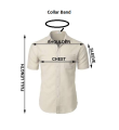 Men 's Linen Long Sleeve Shirt Casual White. 