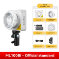 ML100Bi Bi-Color LED Light 2800-6500K Supports Wireless Control Portable Selfie Lights for Video Recording Live Streaming UK Plug. 