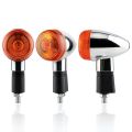 2PCS Motorcycle Front Turn Signal Amber Blinker Indicator for Suzuki Bandit 250 400 74A/75A/77A for Yamaha XV250. 