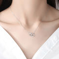 5PCS/Set Heart Shaped Jewelry Sets Of Ring Earrings Necklace For Women Elegance Rhinestone Double Heart Jewelry Fengshi. 