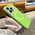 Luxury Chic Jelly Liquid Silicone For Magsafe Magnetic Case For iPhone 16E 16 15 14 13 12 11 Pro Max Plus Shockproof Matte Cover. 