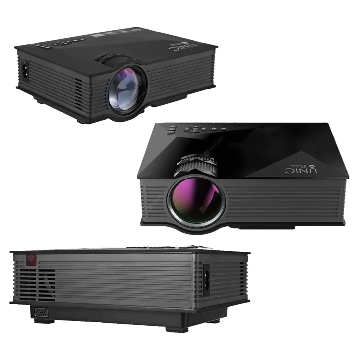 UNIC UC68 Wifi Ready Projector, multimedia Home Theatre 1800 lumens led projector with Full HD 1080p Support Miracast Airplay B