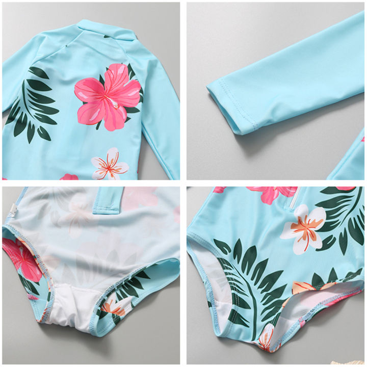 Yfashion%202%20Pcs/set%20irls%20%20suit%20One-piece%20suit%20+%20ing%20Cap%20Suit%20Sunscreen%20wear%20For%201-6%20Years%20Old%20color%20-%20Image%206