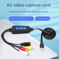USB 2.0 Video Capture Card Single Channel USB Capture Card AV Capture Device Drive-Free Digital Converter. 