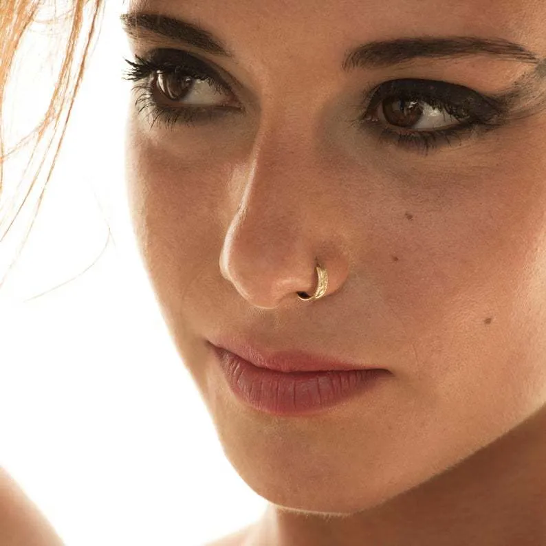 New Arrival Copper Small Nose Rings Gold Color Body Clips Hoop for