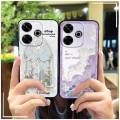 TPU Fashion Design Phone Case For Redmi13 4G/Note13R 5G/Xiaomi Poco M6 4G/M6 Plus flower Anti-knock Soft case Full wrap. 