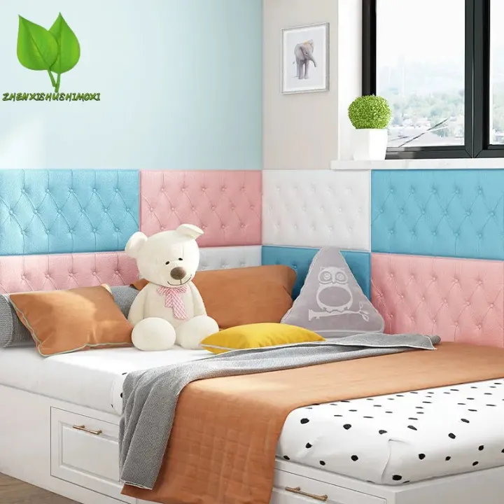 1pc%20Thickened%203D%20Soft%20Package%20Bed%20Sticker%20Anti-Collision%20Self-Adhesive%20Wall%20Sticker%20Diy%20Tatami%20Headboard%20Bedroom%20Home%20Decoration%20-%20Image%202