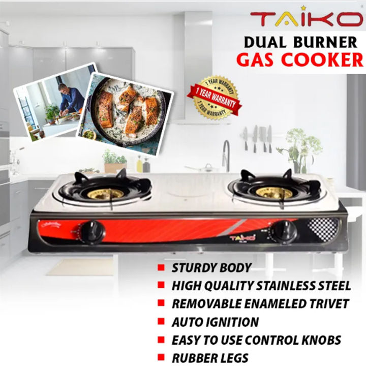Taiko Dual Burner Gas Cooker - TSL-203