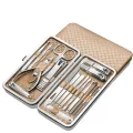 19 in 1 Stainless Steel Manicure set Professional Nail clipper Kit of Pedicure Tools Ingrown Toe Nail Trimmer  Stainless Steel Pedicure Nail Clipper Sets with Portable Case. 
