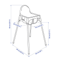 Baby Feeding Chair FC1/ BABY DINING HIGH CHAIR + SAFETY SEAT BELT + TRAY DINING KERUSI BAYI ANTILOP TODDLE BABY CHAIR | INeedz. 