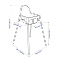 Baby Feeding Chair FC1/ BABY DINING HIGH CHAIR + SAFETY SEAT BELT + TRAY DINING KERUSI BAYI ANTILOP TODDLE BABY CHAIR | INeedz. 