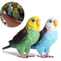 Simulation Parrot Miniature Landscape Ornament Parakeet Model Lawn Figurine Artificial Bird Home Decorative Figures Bird Decor. 