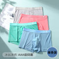 Men's Underwear Men's Ice Silk Seamless Thin Panties Boyshorts Quick-Drying Cool Underwear Summer Ice Silk Underwear. 