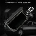 Leather Remote Flip Smart Car Key Fob Case Cover Protector Holder Storage Bag Wallet Pouch Keychain For Nissan Nismo X-trail Almera Qashqai Tiida Teana Juke Micra Leaf Kicks Serena Sylphy Sentra Navara NP300 Terra Patrol. 